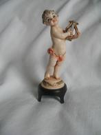 Mini Beeldje Cherub  met Harp Italy * Plastic, Ophalen of Verzenden, Zo goed als nieuw, Dier