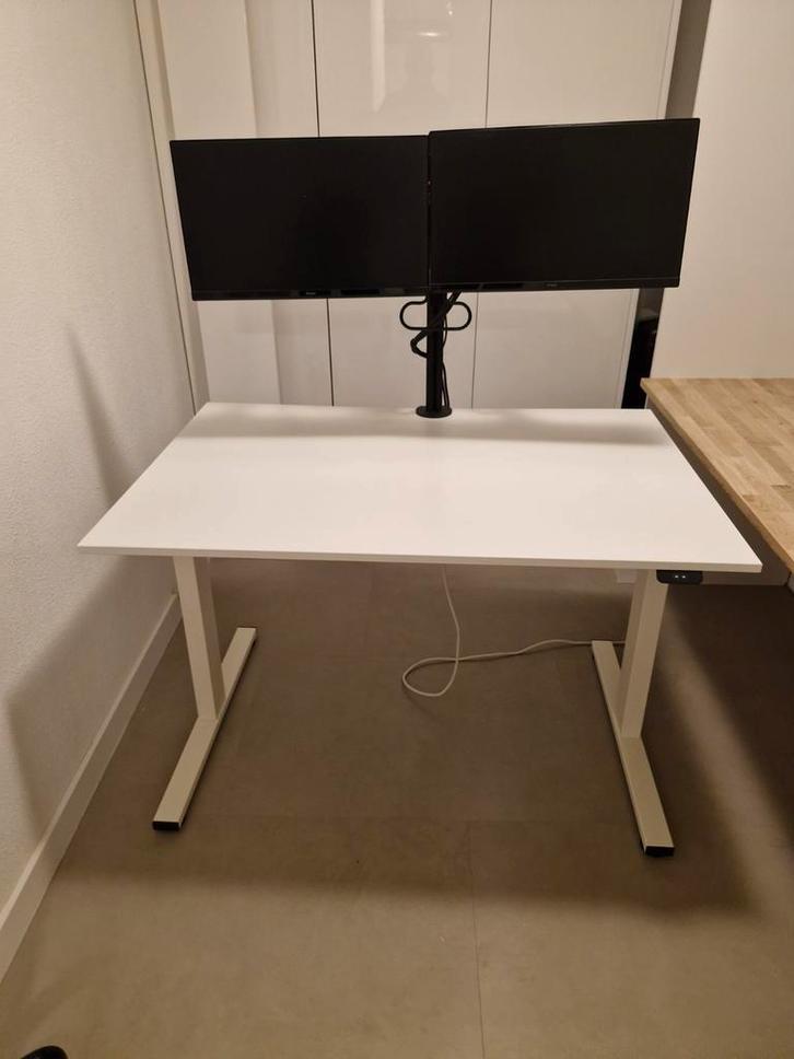 Zit-stabureau 120x80cm, 2 motoren, Nieuwstaat!, Huis en Inrichting, Bureaus, Zo goed als nieuw, Ophalen