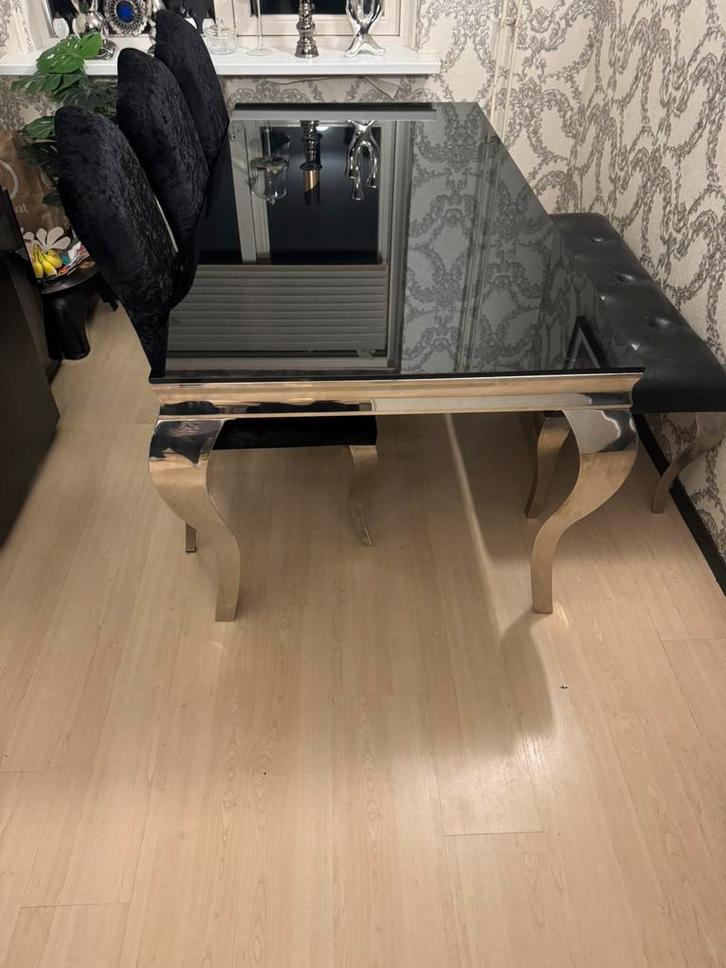 Eettafel, Huis en Inrichting, Tafels | Eettafels, Zo goed als nieuw, 50 tot 100 cm, 150 tot 200 cm, Rechthoekig, Ophalen of Verzenden