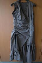 A-symmetrische taupe jurk LOLA & LIZA, 36-38, snazzeys, Onder de knie, Bruin, Zo goed als nieuw, Maat 36 (S)