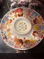 Oliebollen/hapjes schaal - Nieuwjaar thema, Ophalen, Porselein of Keramiek, Schaal, Rond