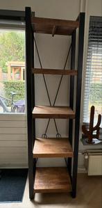 Kast Mango Hout & Zwart Staal - 202cm Hoog, Huis en Inrichting, Kasten | Boekenkasten, Ophalen, 200 cm of meer, 50 tot 100 cm