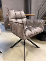 VOORRADIG LEEGVERKOOP DANI STOEL VELOURS ! 135 CHEFMEUBEL !, Huis en Inrichting, Stoelen, Ophalen, Bruin, Metaal, Nieuw