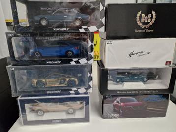 1:18 modelauto Partij / Verzameling o.a. LCD Pagani, bmw etc