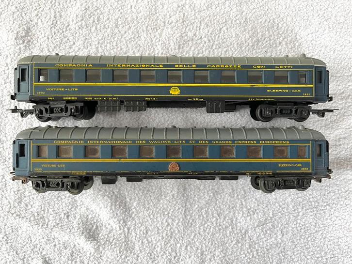 2 Jouef Orient Express rijtuigen van de CIWL, Hobby en Vrije tijd, Modeltreinen | H0, Gebruikt, Wagon, Gelijkstroom, Jouef, Analoog