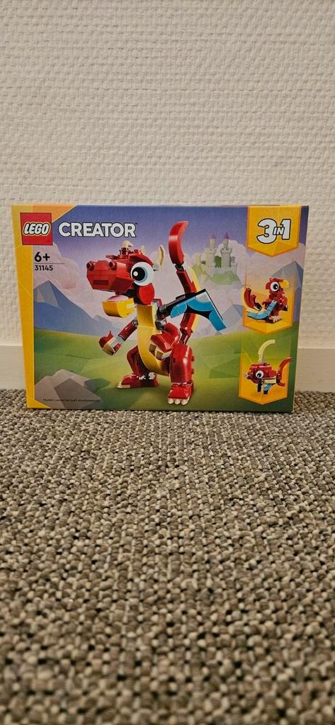 Lego creator 31145 draak  3in1 set nieuw in doos, Kinderen en Baby's, Speelgoed | Duplo en Lego, Nieuw, Lego, Complete set, Ophalen of Verzenden