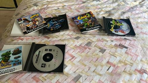 PS1 Klassiekers: Croc, Crash,  - met boekjes, Spelcomputers en Games, Games | Sony PlayStation 1, Gebruikt, Platform, 1 speler