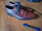 Floris van Bommel Cognac Blauw herenschoenen Maat 11, Kleding | Heren, Schoenen, Bruin, Floris van Bommel, Ophalen of Verzenden