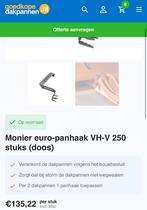 Nieuwe RVS Monier dak Panhaken VH-V Nieuwe Hollander, Doe-het-zelf en Verbouw, Nieuw, Overige materialen, Overige typen, Ophalen of Verzenden