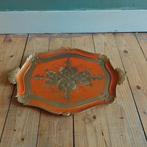 Florentijns dienblad goud/oranje - 48x33 cm, Antiek en Kunst, Curiosa en Brocante, Ophalen of Verzenden