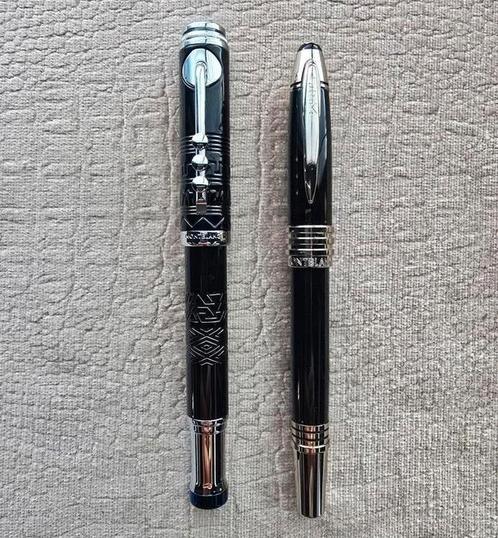Prachtige Mont Blanc Rollerbal Pennen Zwart Nieuw Montblanc, Verzamelen, Pennenverzamelingen, Nieuw, Balpen, Mont Blanc, Ophalen of Verzenden