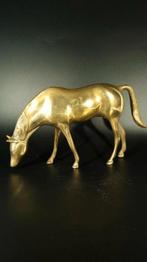Paarden beeldje messing, Ophalen of Verzenden, Zo goed als nieuw, Dier