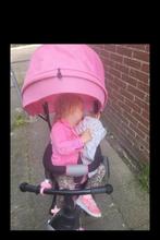 Roze Driewieler met Duwstang, Ophalen of Verzenden, Gebruikt, Onbekend, Verstelbare zitting