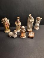 Kerstgroep van 7 beeldjes Maria jozef kindje jezus, Gebruikt, N.v.t., N.v.t., Ophalen of Verzenden