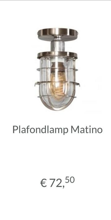 Plafondlamp Matino inclusief sfeer gloeilamp 60 watt beschikbaar voor biedingen