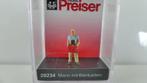 Preiser 1:87 H0 man met bierkist  ovp 28234, Overige merken, Preiser, Nieuw, .