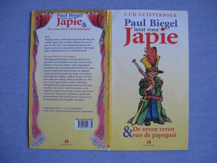 3CD Paul Biegel leest voor: Japie + De veren van de papegaai, Boeken, Luisterboeken, Cd, Ophalen of Verzenden