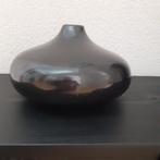 zwarte vaas, Huis en Inrichting, Woonaccessoires | Vazen, Gebruikt, Zwart, Aardewerk of Porselein, Ophalen of Verzenden