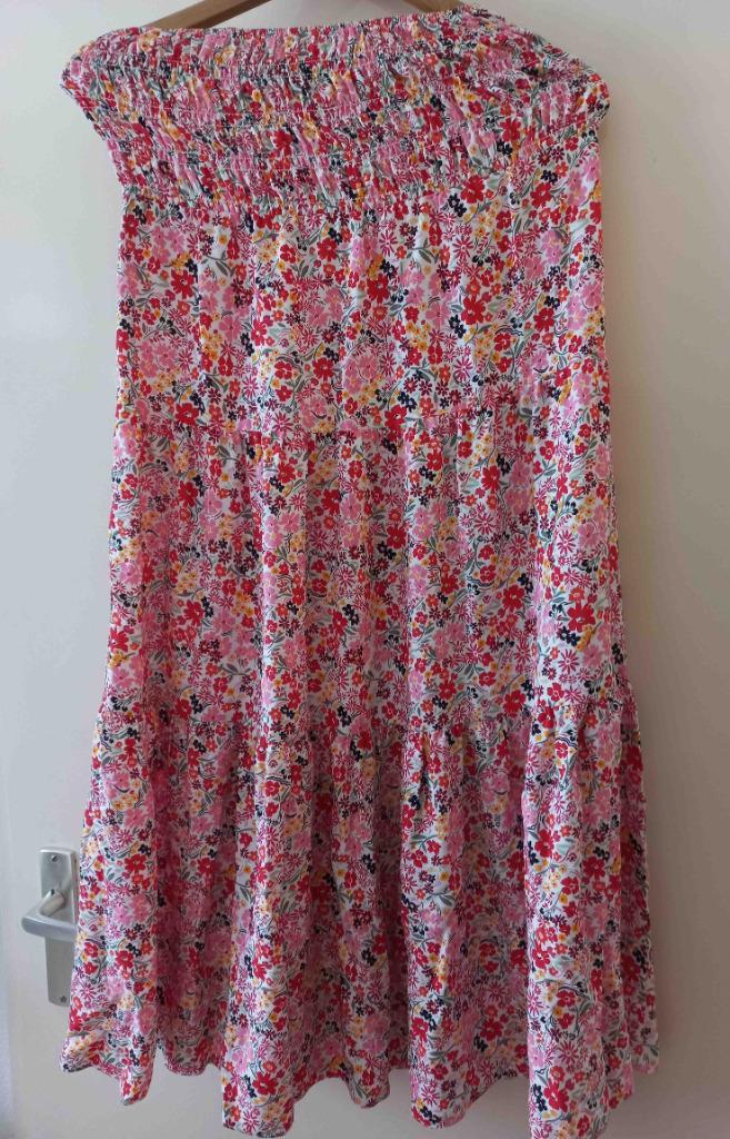 Nieuwe gebloemde viscose rok Yessica, Kleding | Dames, Rokken, Nieuw, Maat 34 (XS) of kleiner, Overige kleuren, Onder de knie