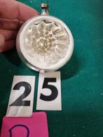 kerstbal gedeukt zilver vintage [b25], Diversen, Kerst, Ophalen of Verzenden