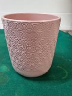 bloempot rose met patroon, Ophalen of Verzenden, 'T Olde Gre-j, Info@toldegrej.nl, Endepoelstraat 20f Didam