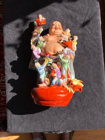 Porseleinen Boeddha met Zotjes - 42cm - Perfecte Staat beschikbaar voor biedingen