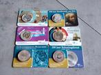6 coincards met zilveren 5 euro vijfjes, Ophalen of Verzenden, Overige landen, 5 euro, Zilver