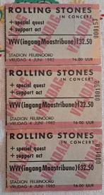 Tickets Rolling Stones 1982 + leaflet muziekkanaal Oor, Ophalen of Verzenden, Zo goed als nieuw, Overige typen