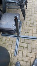 Parasolvoet inclusief 4 verzwaringstegels, Tuin en Terras, Ophalen, Gebruikt, Minder dan 1 meter, Parasolvoet