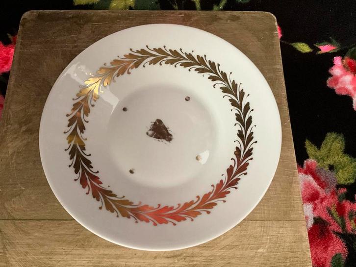 Antiek Giraud Limoges France porseleinen bord, Antiek en Kunst, Antiek | Servies los, Ophalen of Verzenden