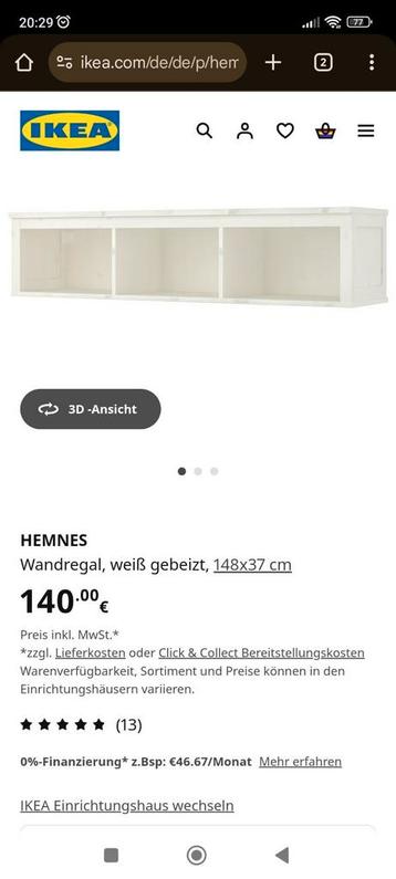 Hemnes wandkast beschikbaar voor biedingen