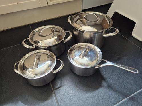 BK pannenset 4 Delig, Grote Soeppan, Braadpan, diverse panne, Huis en Inrichting, Keuken | Potten en Pannen, Gebruikt, Pannenset