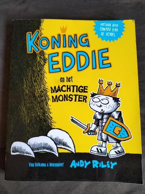 Andy Riley - Koning Eddie en het machtige monster, Boeken, Kinderboeken | Jeugd | onder 10 jaar, Zo goed als nieuw, Fictie algemeen