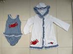 badpak en badjas set meisje 116 merk Funtasia Too, Meisje, Funtdasia Too, Sport- of Zwemkleding, Ophalen of Verzenden