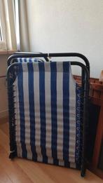 Twee strand stretchers, Tuin en Terras, Ophalen of Verzenden, Gebruikt, Metaal, Verstelbaar