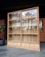 Nieuw! Teak vitrinekast | Servieskast | Demontabel #2546, Huis en Inrichting, Niet ingevuld, 200 cm of meer, 150 tot 200 cm, Niet ingevuld