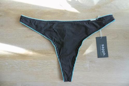 Nieuwe Sapph String maat M (455), Kleding | Dames, Ondergoed en Lingerie, String, Zwart, Ophalen of Verzenden