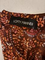Lofty Manner blouse maat L met mooie print, Kleding | Dames, Blouses en Tunieken, Bruin, Maat 42/44 (L), Ophalen of Verzenden