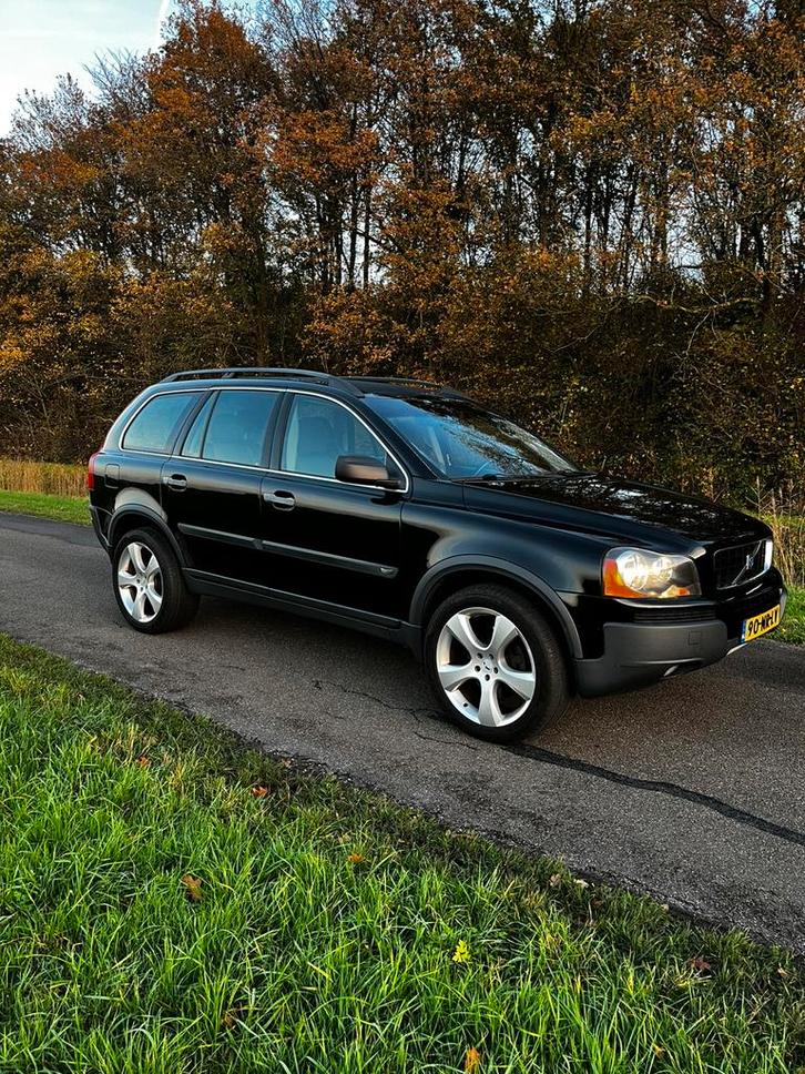 Volvo XC90 2.5 T Geartronic 2004 Zwart 7P, Auto's, Volvo, Particulier, XC90, Benzine, F, SUV of Terreinwagen, Automaat, Origineel Nederlands