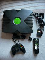 Xbox Original Set Zwart, Ophalen of Verzenden, Gebruikt, Met 1 controller