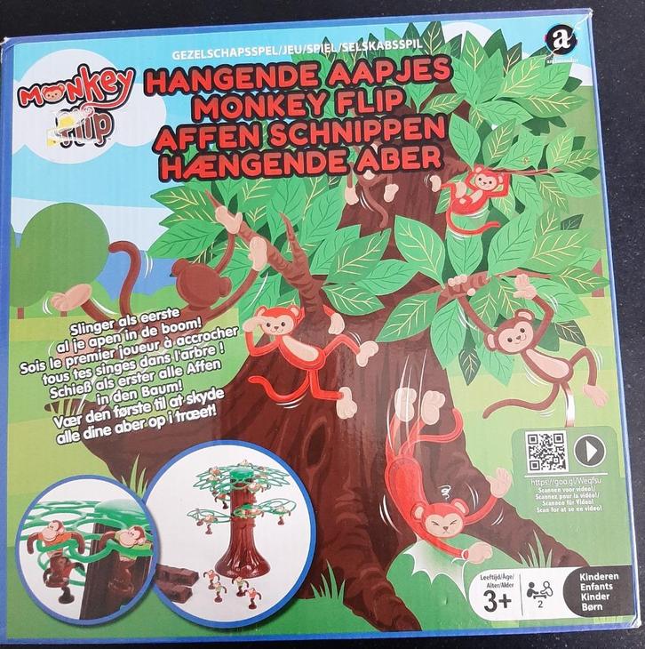Hangende aapjes. Leuk spel, Hobby en Vrije tijd, Gezelschapsspellen | Kaartspellen, Zo goed als nieuw, Een of twee spelers, Ophalen of Verzenden