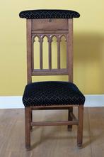 (Nr.15) Mooie eiken kerkstoel / bidstoel met opbergvak, Ophalen