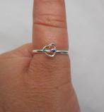 Zilveren stapelring met hartje maat 16.75 nr.421, Verzenden, Dame, Zilver, Zilver
