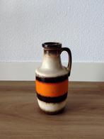 1970s West Germany fat lava vaas – oranje band, Antiek en Kunst, Antiek | Keramiek en Aardewerk, Ophalen of Verzenden