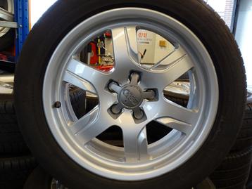 Set Orig LMV Audi A5 A4 225/50 17 Continental Zomerbanden beschikbaar voor biedingen