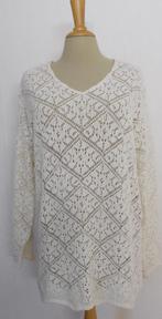 Leuke fijn gehaakte/knitwear beige trui! L/XL, Kleding | Dames, Verzenden, Zo goed als nieuw, Maat 46/48 (XL) of groter, Beige