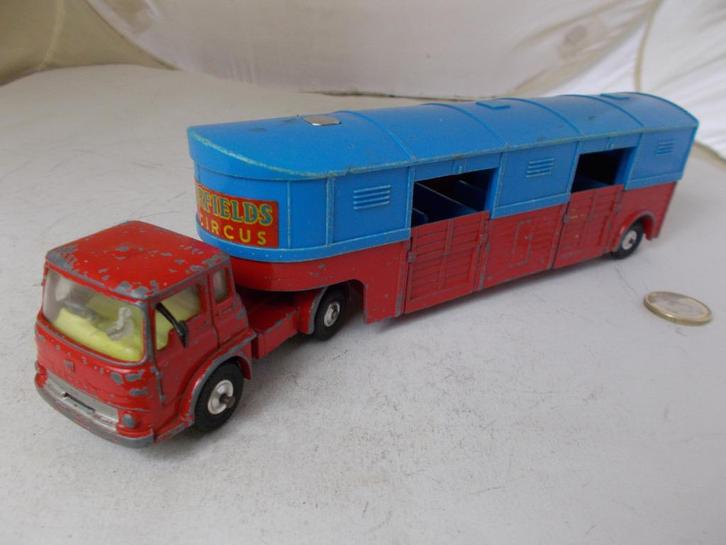 Corgi Major Toys 1130 (1961) CHIPPERFIELDS HORSE BOX. (-C-), Hobby en Vrije tijd, Modelauto's | 1:43, Gebruikt, Bus of Vrachtwagen