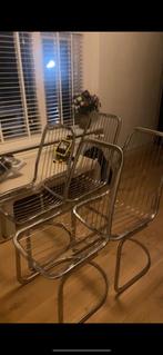 Vintage draadstaal stoelen Gastone Rinaldi, Huis en Inrichting, Stoelen, Ophalen, Overige kleuren, Zo goed als nieuw, Metaal