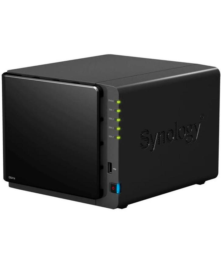 Synology NAS DS414 + 4 x 4 TB schijven, Computers en Software, NAS, Zo goed als nieuw, Ophalen