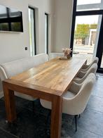 Eetkamer stoelen en (slaap) bank teddy, Huis en Inrichting, Complete eetkamers, Ophalen, Zo goed als nieuw, 6 tot 8 stoelen